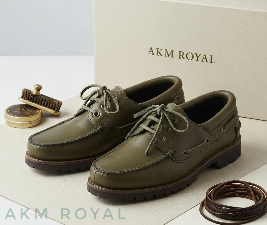 HAKİKİ DERİ ERKEK LOAFER AYAKKABI MODENA 002 HAKİ