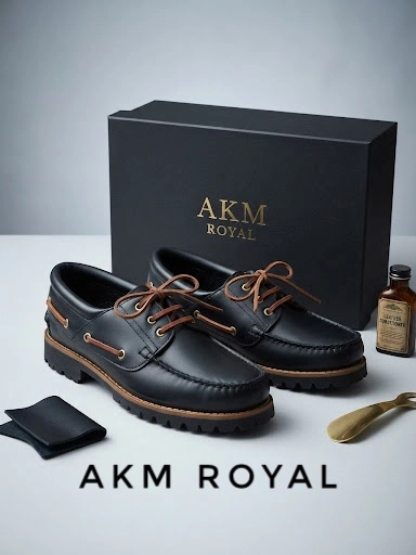 HAKİKİ DERİ ERKEK LOAFER AYAKKABI MODENA 001 SİYAH TABA BİYE